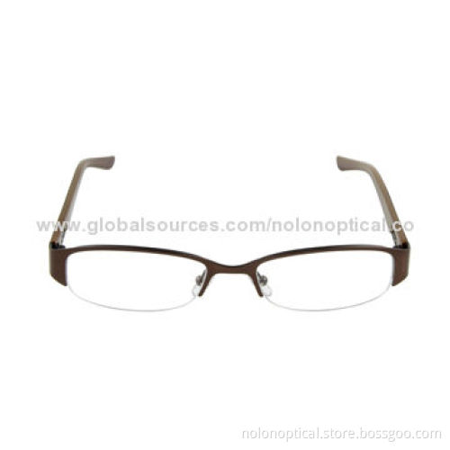 Metal glasses with beautiful temples, customized logos available